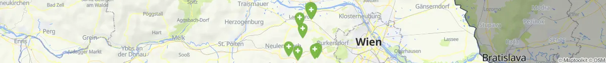 Kartenansicht für Apotheken-Notdienste in der Nähe von Sieghartskirchen (Tulln, Niederösterreich)